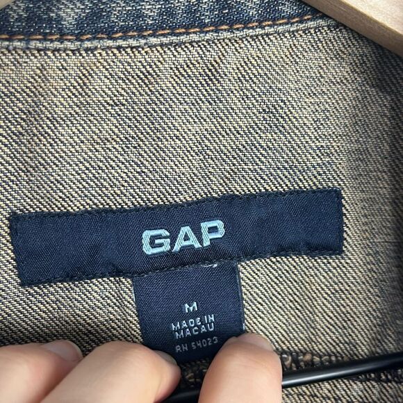GAP 100% Cotton Medium Wash Denim Jean Jacket M - Picture 3 of 6